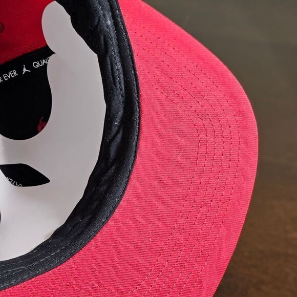 Air Jordan 1 2 3 4 5 6 11 12 13 OG Retro Bred Bulls Playoffs Snapback Hat Red - Picture 11 of 12